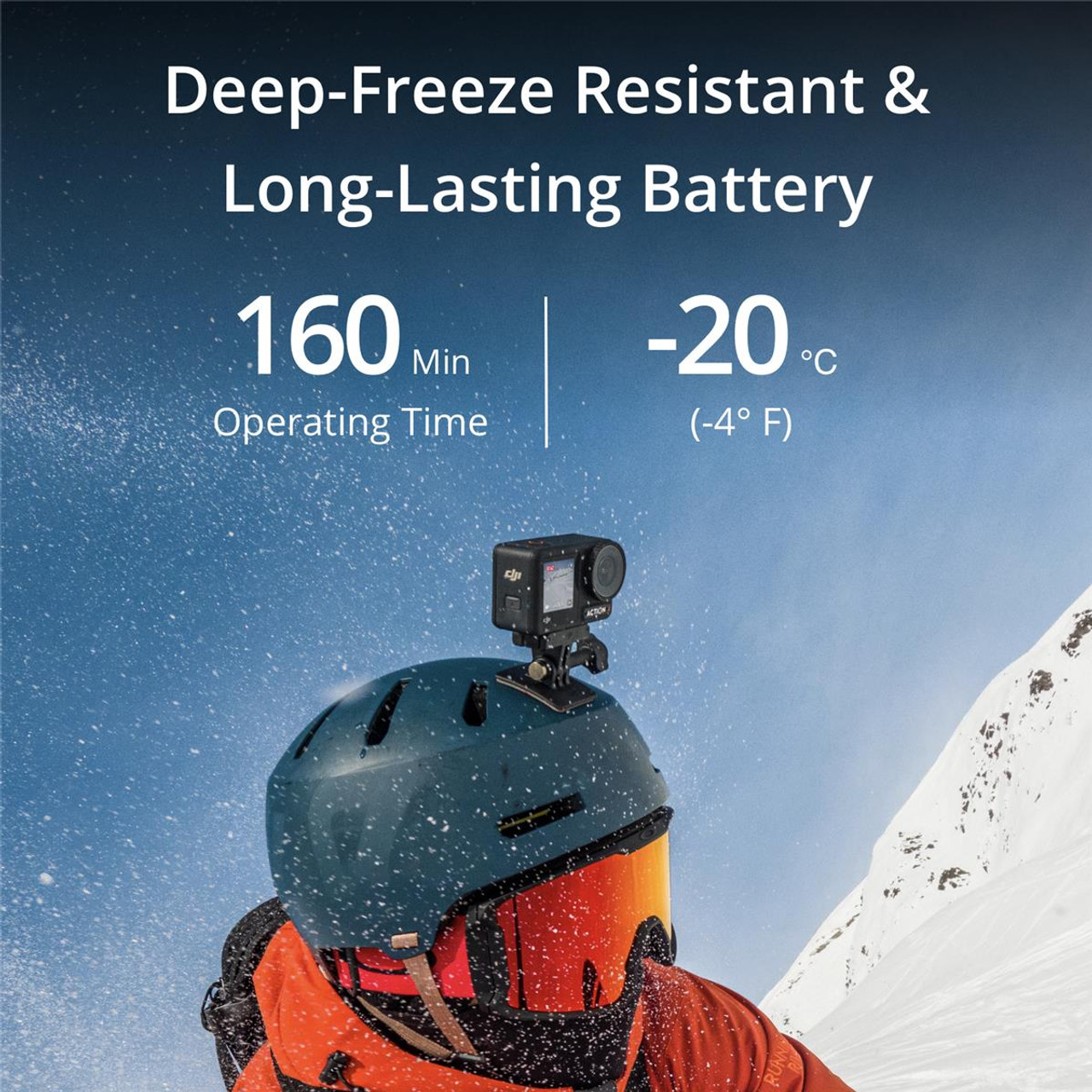 DJI Osmo Action 3 Extreme Battery 160 minutes 150 minutes in -20° C (-4