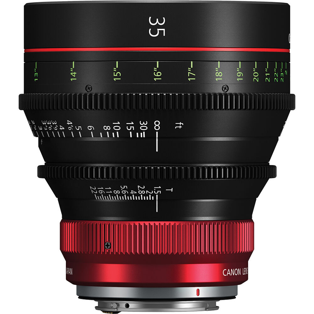 CANON シネレンズ CN-E 35mm T1.5 L F（フィート表記） Canon Cinema Prime Lens CN-E 35mm T1.5 L F (EF Mount) | Band Pro