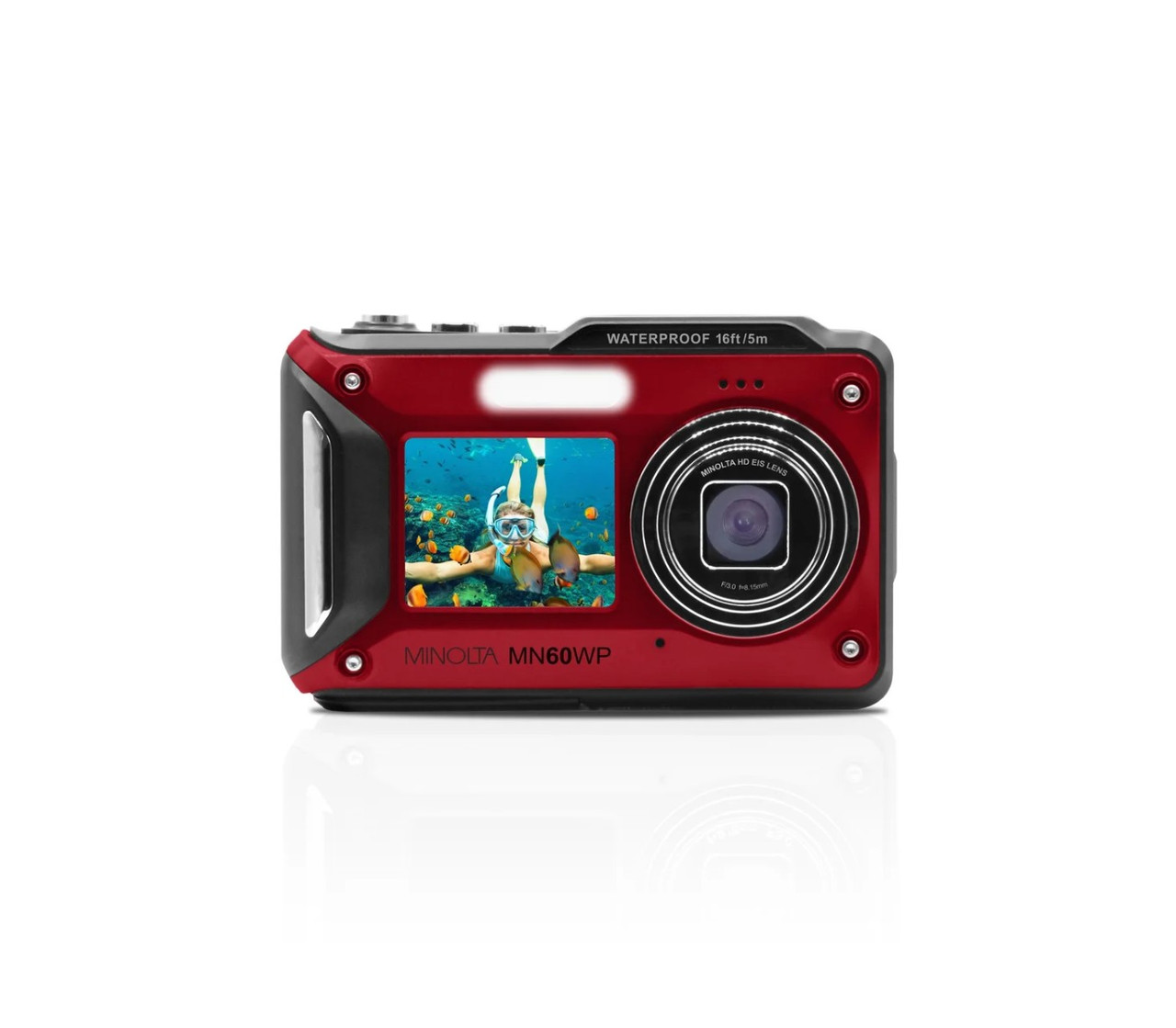 MINOLTA MN60WP Digital Camera (Red)