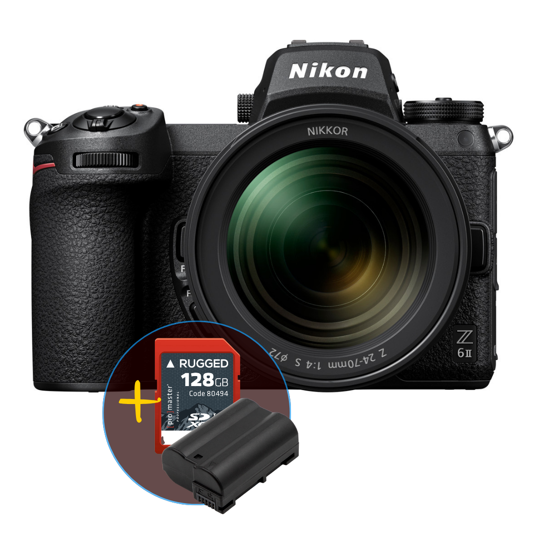 Nikon Z6 II Mirrorless Camera with 24-70mm f/4 Lens