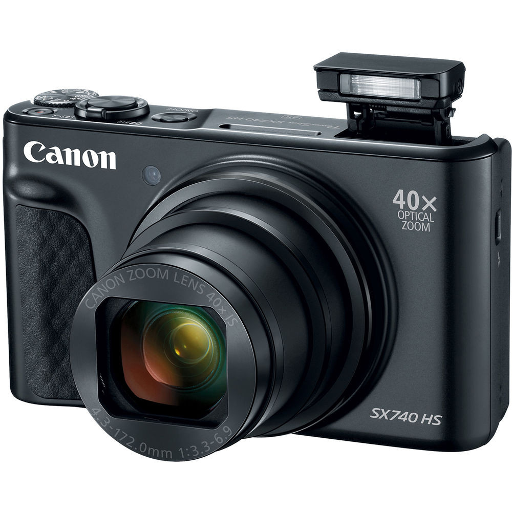 Canon PowerShot SX740 HS Digital Camera (Black) - Bedford Camera