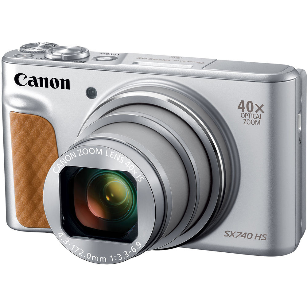 Canon キヤノン　PowerShot SX740 HS Canon PowerShot SX740 HS Digital Camera (Silver) - Bedford Camera