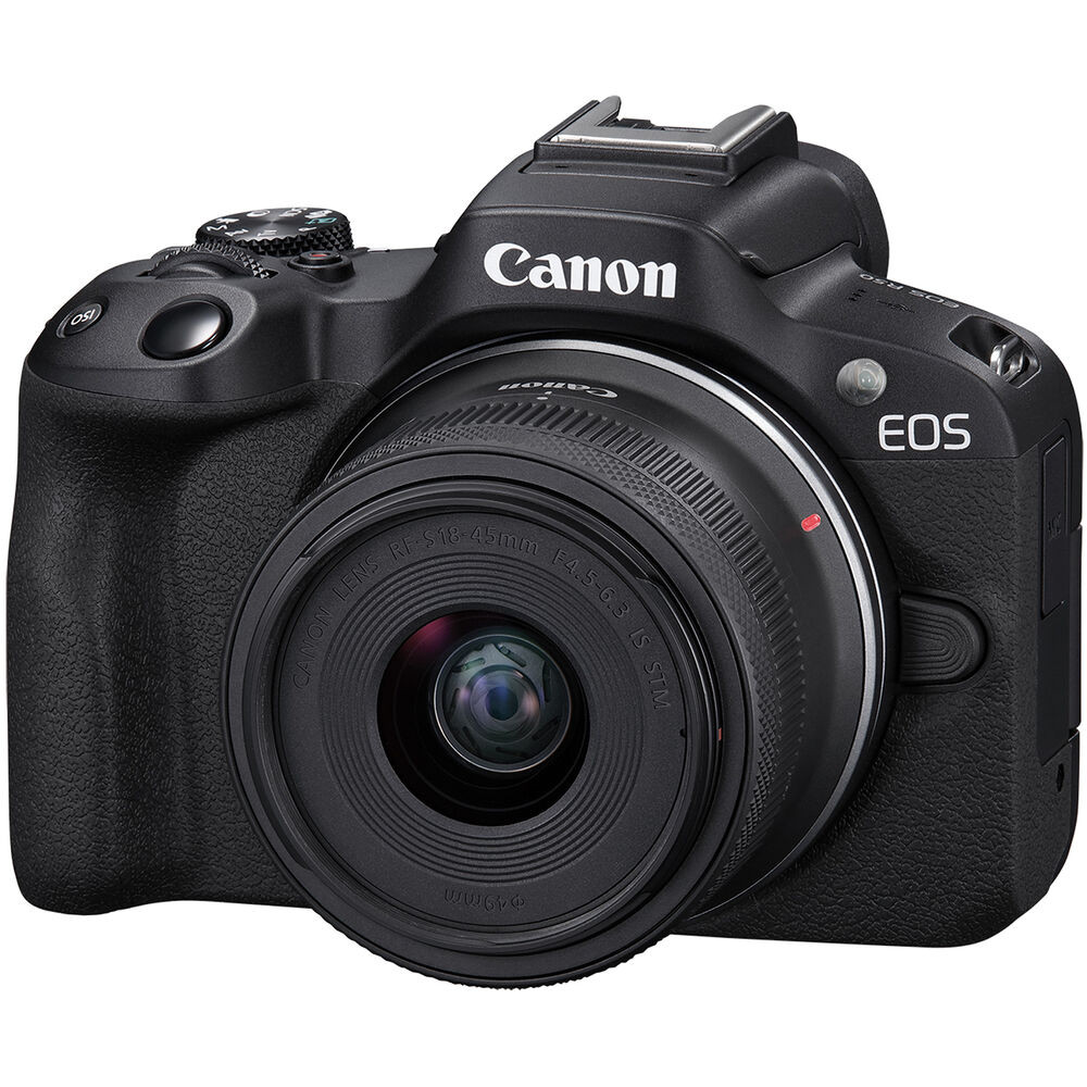 Canon EOS R50（ブラック） Canon EOS R50 Mirrorless Camera with 18-45mm Lens (Black)