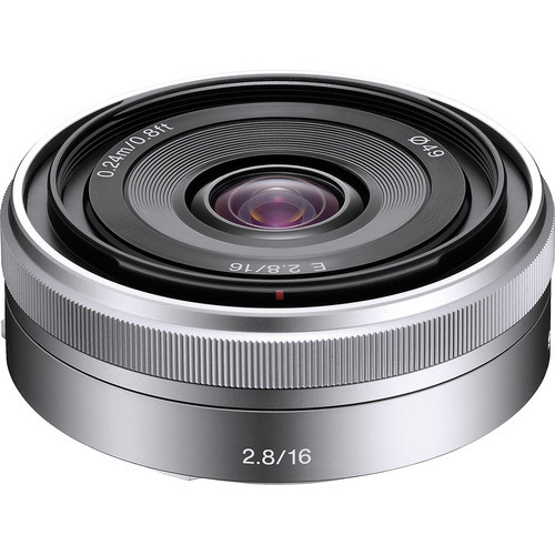 Sony E-Mount 16mm f/2.8 Wide-Angle Alpha E-Mount Lens (Silver)