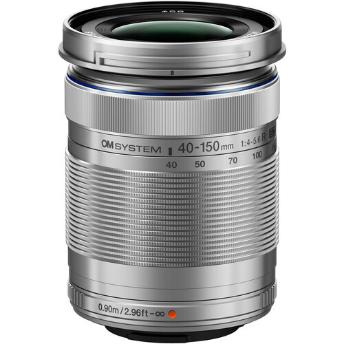 OM SYSTEM M.Zuiko Digital ED 40-150mm f/4-5.6 R Lens (Silver)