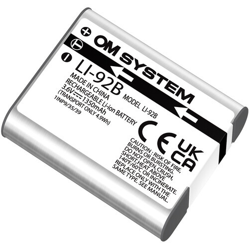 OM SYSTEM LI-92B Rechargeable Lithium-Ion Battery