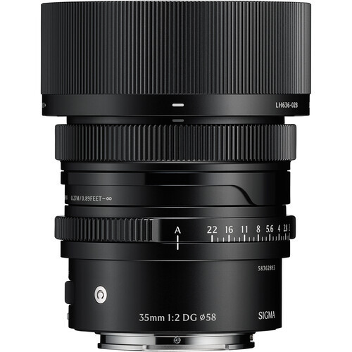 Sigma 35mm f/2 DG Contemporary Lens, Black (Sony E)