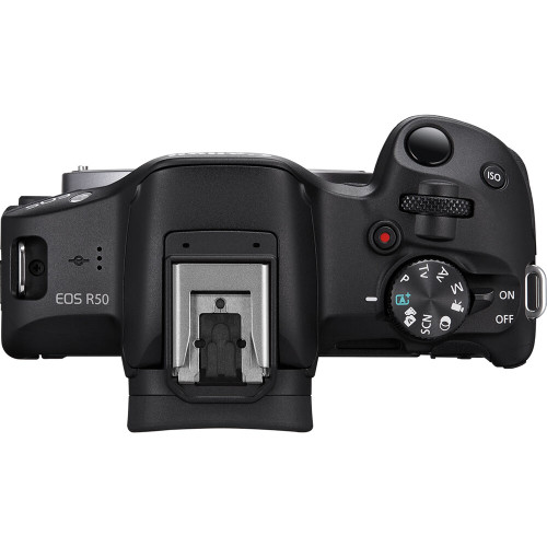 Canon EOS R50 Mirrorless Camera with 18-45mm Lens (Black