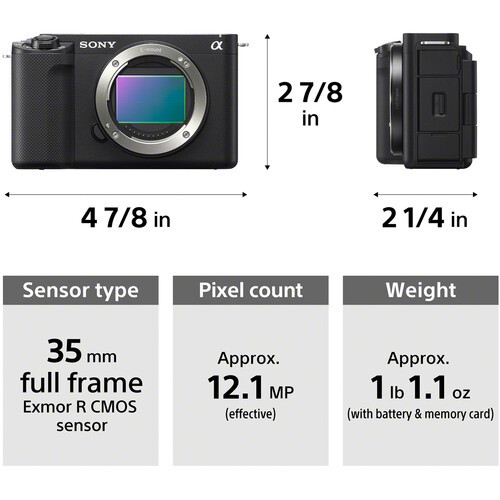 Sony Alpha ZV-E1 with 28-60 Lens Kit - WHT - Looking Glass Photo & Camera