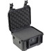 SKB 3I-0907-6B-C Small Injection Molded Waterproof Case with Cubed Foam Interior, 9.5x7.38x6.13, Black