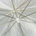 Westcott Compact Collapsible Umbrella - Optical White Satin with Removable Black Cover (43")