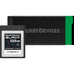 Delkin Devices 325GB BLACK CFexpress Type B Memory Card with CFexpress Type B & UHS-II SD Memory Card Reader
