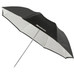Westcott Compact Collapsible Umbrella - Optical White Satin with Removable Black Cover (43")