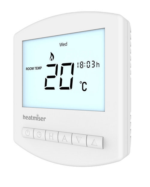 Programmable Battery Thermostat - Heatmiser Slimline-B