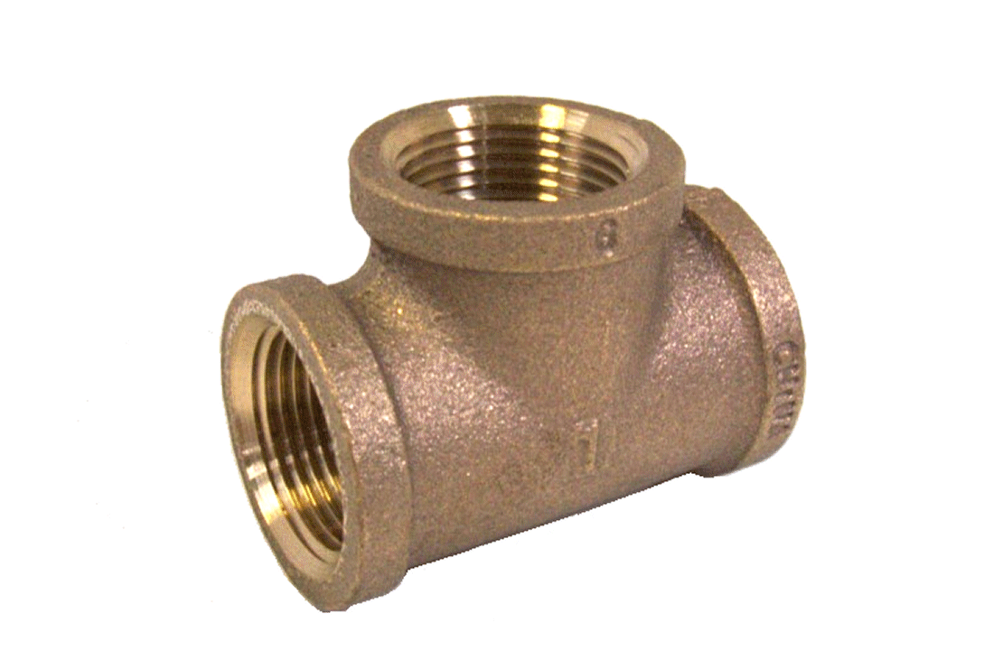 FTG-TEE-BRASS 1-1/2