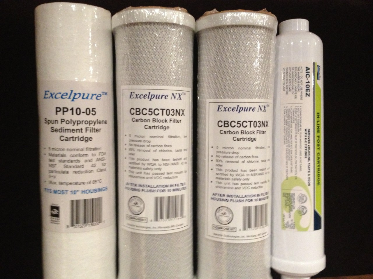Vectapure NX Reverse Osmosis Repacement Filter Pack