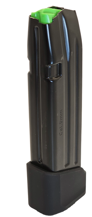 Glock G17 Mec-Gar Mag with +5 round Mag Extension Assembly