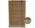 Brown Carbonized Bamboo Slat Roll Up Blind With Privacy Liner Backer