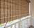 Brown Carbonized Bamboo Slat Roll Up Blind