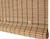 Brown Carbonized Bamboo Slat Cordless Roll Up Blind