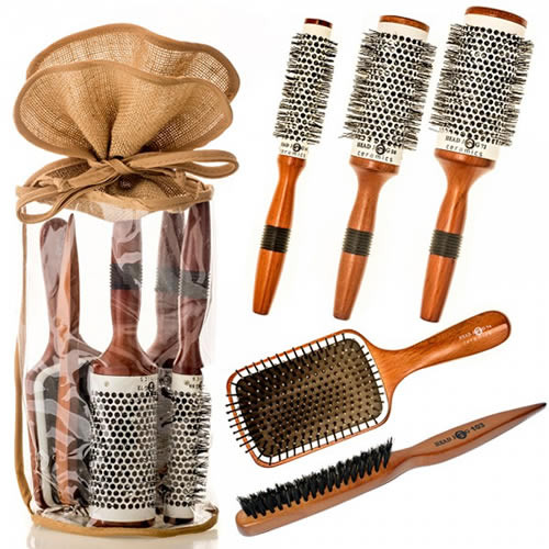 Head Jog Wood Ceramic Brush Set | Coolblades