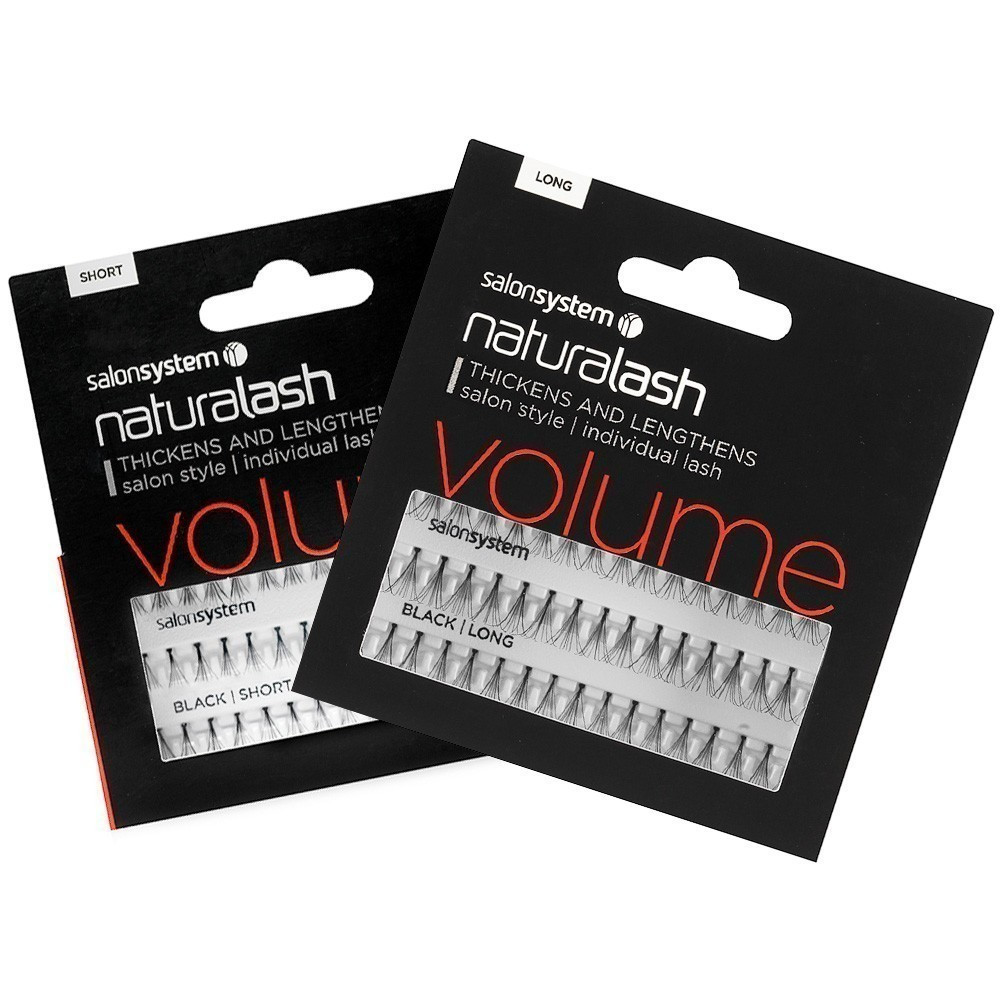 Salon System Individual Bulb Free Wimpern – Ultra Black, Medium Flare, Für Natürlichen Look, Hält Bis Zu 2 Wochen