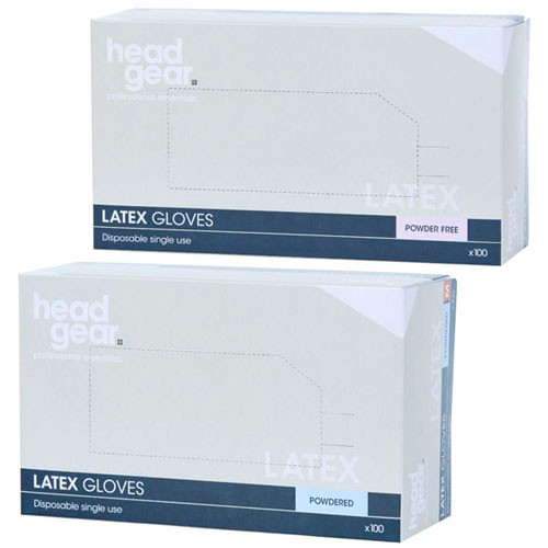 Head Gear Disposable Latex Gloves (Powdered or Powder-Free)