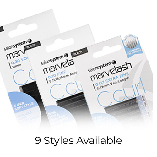 Salon System Marvelash C Curl Peel-Off Lash Extensions