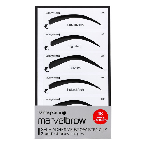 Salon System Marvelbrow Self Adhesive Brow Stencils