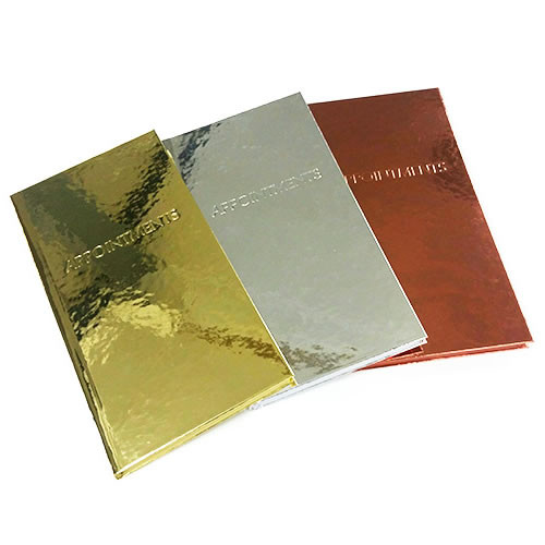 Quirepale Metallic Salon Appointment Books