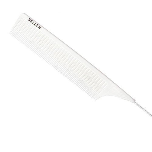 Vellen Weave Tail Comb - White