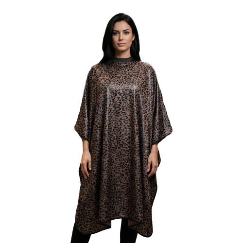 kobe safari brown gown with model