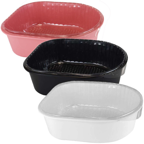 KUMI Pedicure Bowl and 20 liners - Black, White, or pink