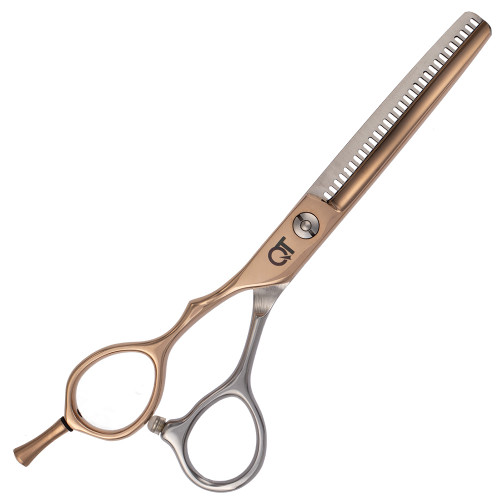 QT Pro X Series Left Handed Thinning Scissor - Gold - 5.5 inches
