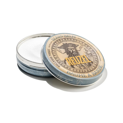 Reuzel Beard Balm 35g, tin container with a vintage-style label featuring a bearded man, beard grooming product.