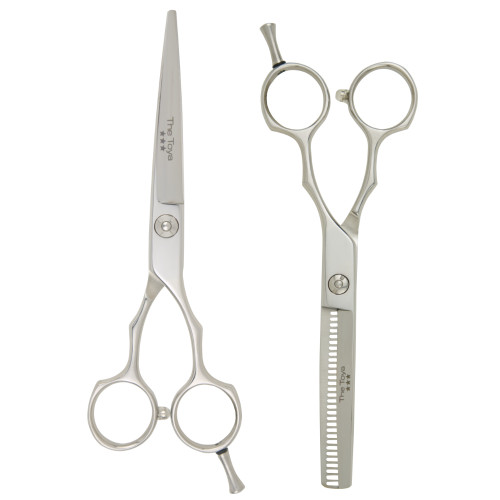 Matakki Toya Classic Matching Set Hairdressing Scissor and Thinner, professional salon scissors and thinning shears with stainless steel construction for precise haircutting.