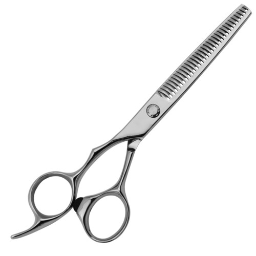 Matakki Matakki Orichi 6 inch Left Handed Thinning Scissor, professional hair cutting tool with stainless steel blade and ergonomic handle design.