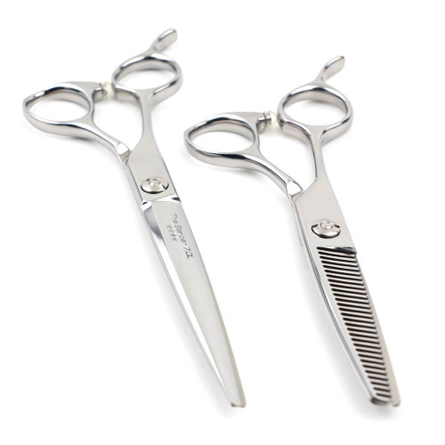 MatakkI Barber Left Handed Scissor and Thinner Set