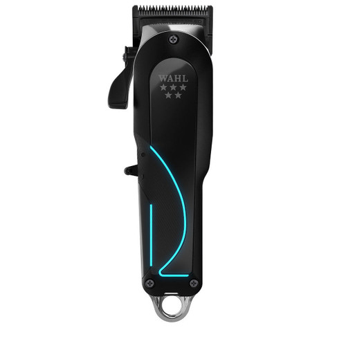 Wahl Senior 2.0 Cordless Clipper, black professional hair clipper with LED lights and ergonomic design.