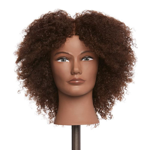Pivot Point Amber Human Hair Training Head - front view