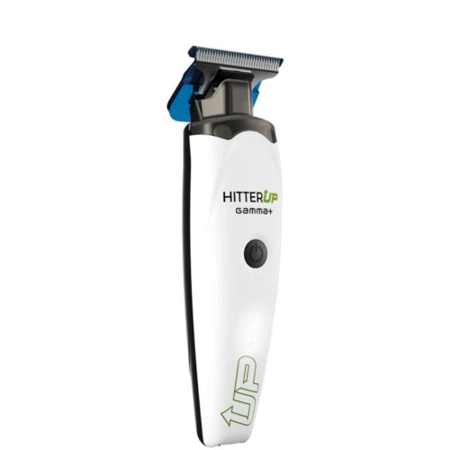Gamma+Hitter UP Trimmer, electric hair and beard trimmer with adjustable blade and ergonomic design.