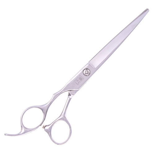 Kobe Academy Long 7.0" Left Handed Hairdressing Scissors, professional hair cutting scissors with stainless steel blades and ergonomic design for left-handed use.