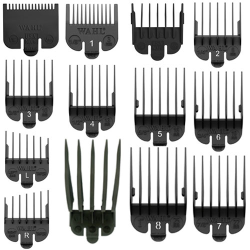 Wahl Black Combs - All Sizes ½-12 (1.5-37.5 mm)