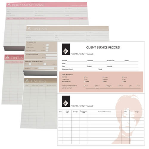 Agenda Hairdressing Record Cards