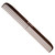 Kobe Long Wide Tooth Cutting Comb, brown plastic wide-tooth hair cutting comb for hairstyling.