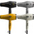 JRL Forte Pro Hair Dryer, four color options including black, gray, yellow, and cream, with a sleek design and digital controls.