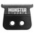 Monster Trimmers Replacement Blade 2.0, black trimmer blade with sharp metal teeth for grooming tools.