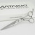 Matakki MatakkI Vintage Hairdressing Scissor, intricately designed silver-colored professional barber scissors with ornate detailing, set on a white background near the product box.