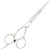 Matakki Nova 3 star Left Handed Hairdressing Scissor, professional silver hair cutting scissors with ergonomic handles for left-handed stylists.