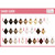 Osmo Ikon Glossy Gloss Toner 60ml, shade guide showing various hair color samples including natural, cold, ice gold, cool chiller, warm chiller, hot chill, mocha, and clear tones.